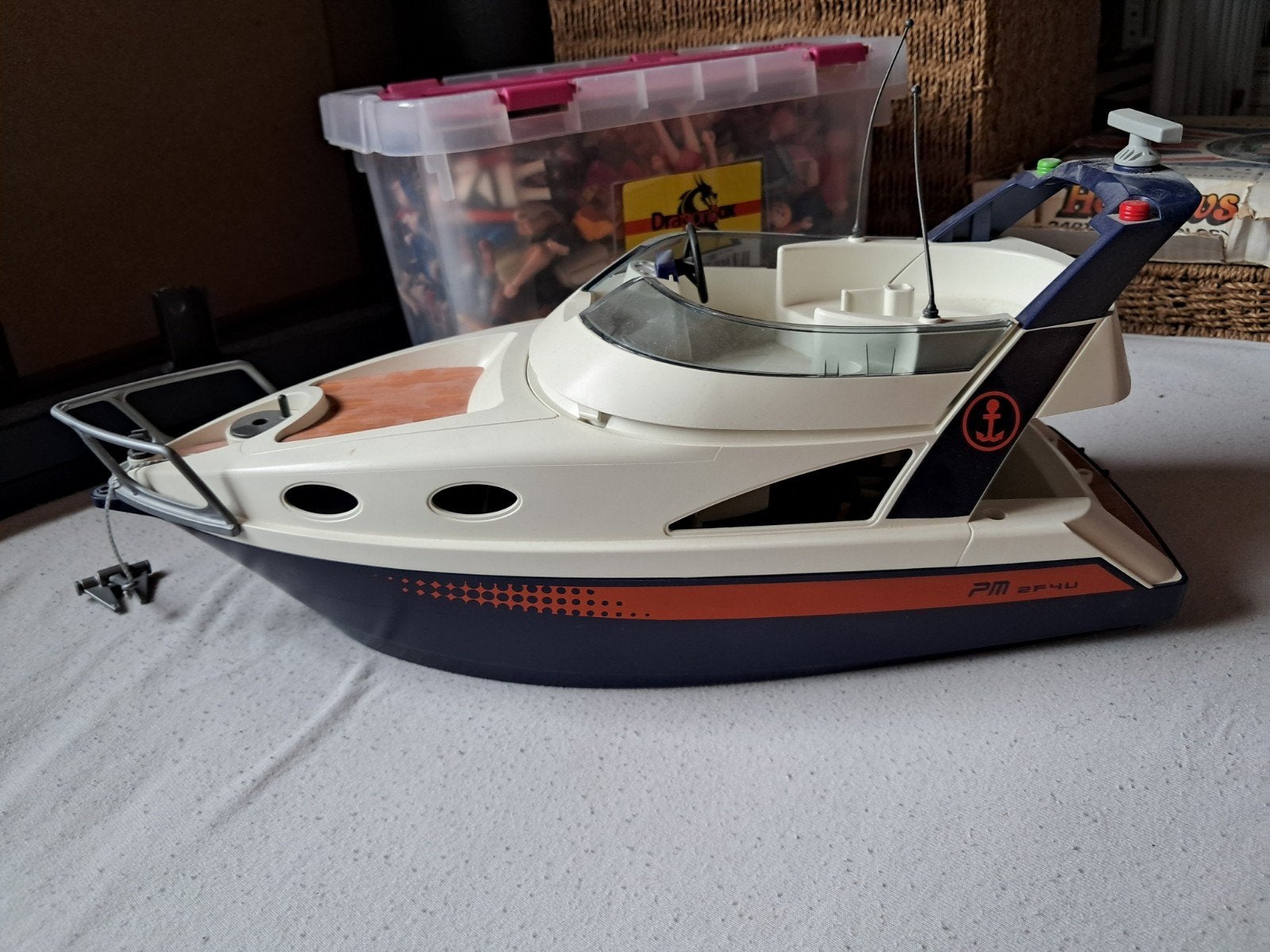 Playmobil boot - Goede staat, niet compleet, Ophalen of Verzenden, Gebruikt, Losse onderdelen, Boot/Schip