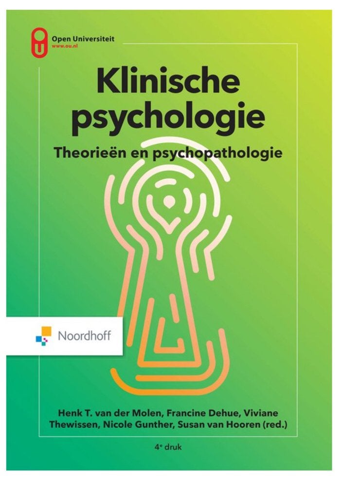 Klinische psychologie, Theorieën en psychopathologie, Boeken, Studieboeken en Cursussen, Nieuw, HBO, Gamma, Ophalen of Verzenden