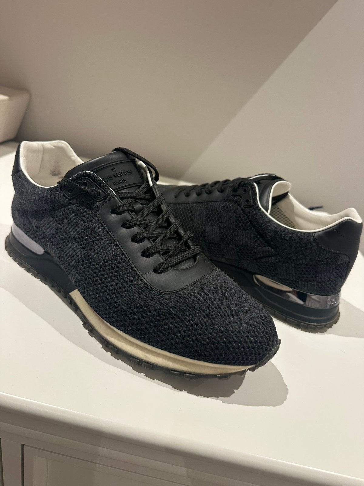 Louis Vuitton Runners, Ophalen, Zwart, Sneakers of Gympen, Zo goed als nieuw