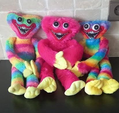 Knuffel Huggy wuggy Poppy Playtime monster 40-45 cm, Kinderen en Baby's, Ophalen of Verzenden, Zo goed als nieuw, Overige typen