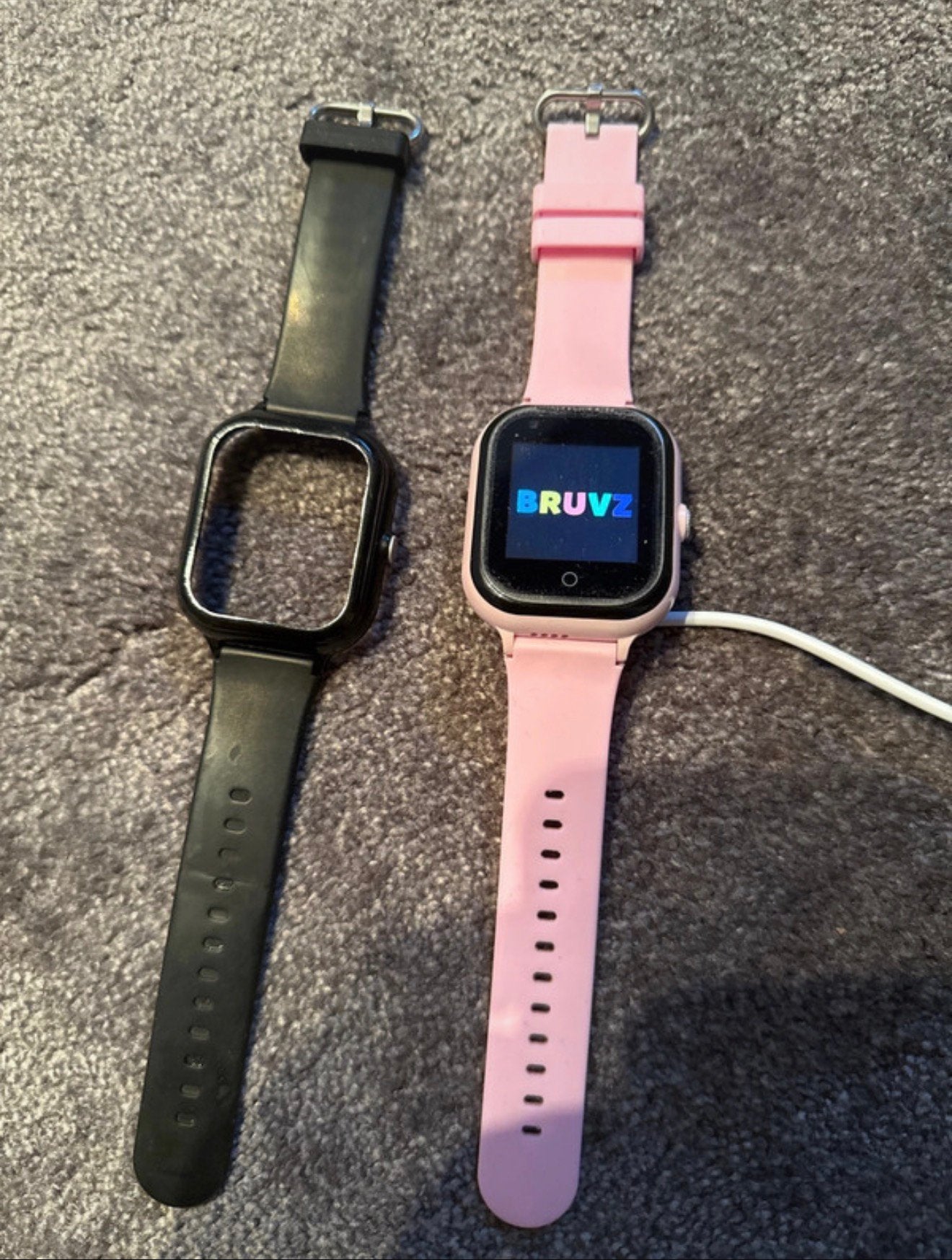 Smart watch kinderen Bruvz KT24, Zwart, Ophalen of Verzenden, Zo goed als nieuw, GPS