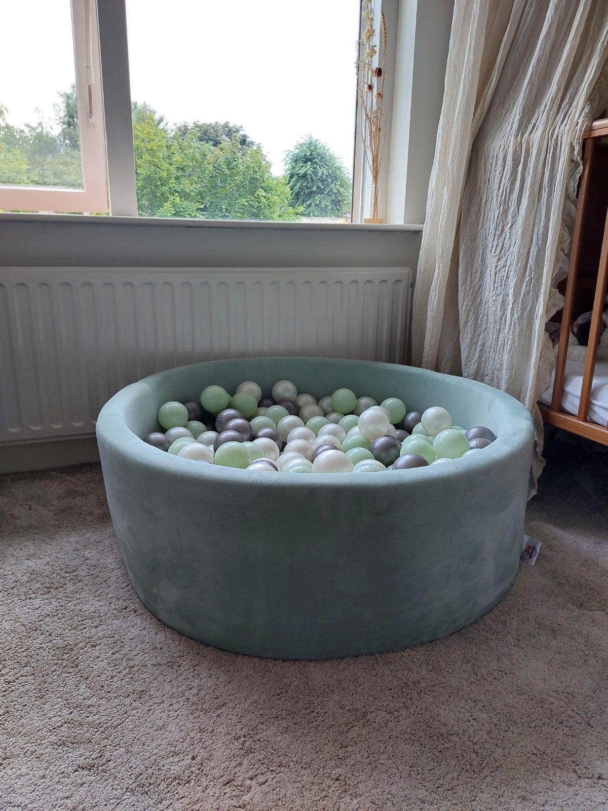 Lichtgroene ballenbak in perfecte staat, Kinderen en Baby's, Speelgoed | Overig, Ophalen, Zo goed als nieuw, Jongen of Meisje