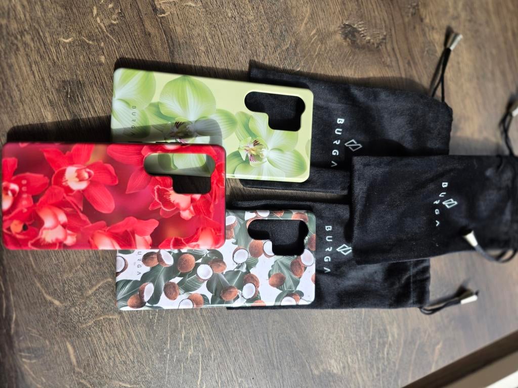 Burga hoesjes set voor Samsung S25 Ultra, Ophalen of Verzenden, Zo goed als nieuw, Overige modellen, Hoesje of Tasje