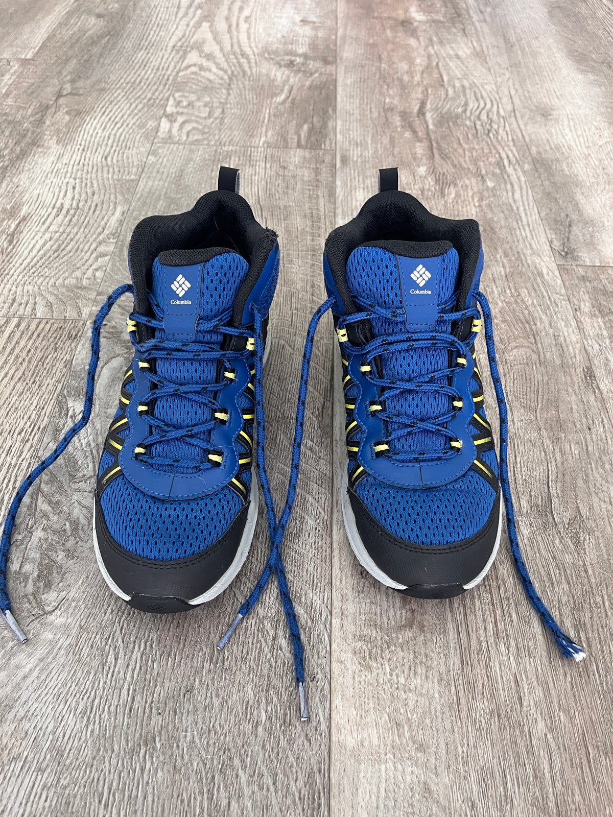 Columbia Waterproof wandelschoenen - Blauw/Geel, Ophalen, Gebruikt, Schoenen