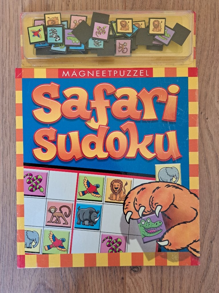 Magneetpuzzel Safari Sudoku: educatief speelgoed voor kids, Kinderen en Baby's, Ophalen of Verzenden, Gebruikt, Puzzelen
