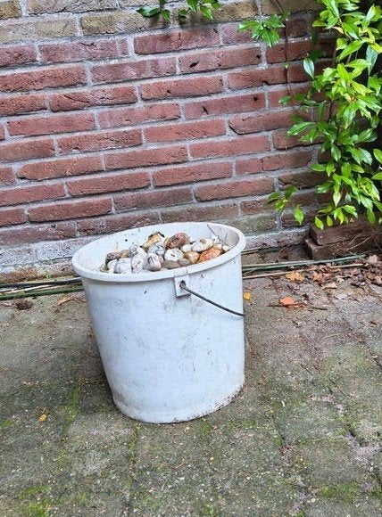 Grind en keien voor tuin of decoratie, Ophalen, Gebruikt