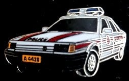 Renault 21 politiewagen pin (uit Luxemburg), Verzenden, Nieuw, Transport, Speldje of Pin