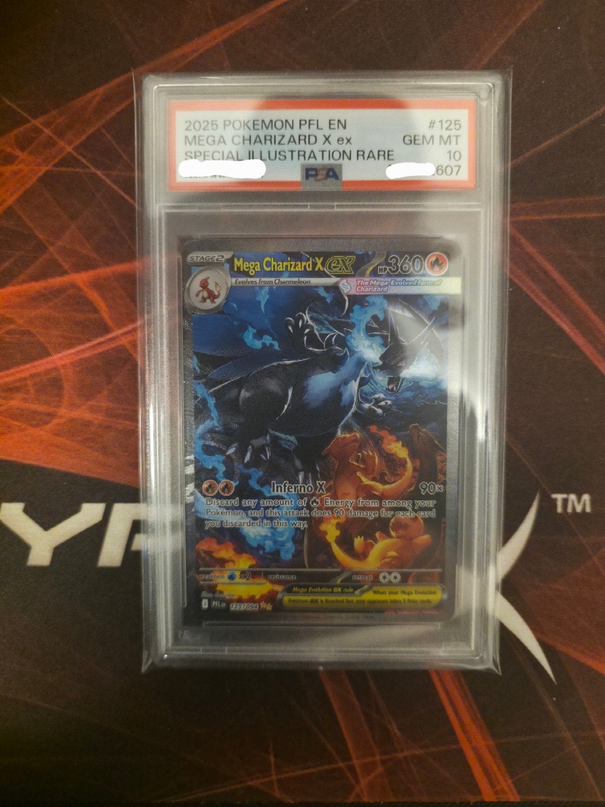 Pokémon Mega Charizard X EX PSA 10, Ophalen of Verzenden, Nieuw, Losse kaart