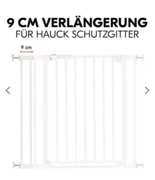 NIEUW! Hauck traphek verlengen 9 cm metaal wit €4,99, Overige typen, Nieuw, Ophalen of Verzenden, Metaal of IJzer
