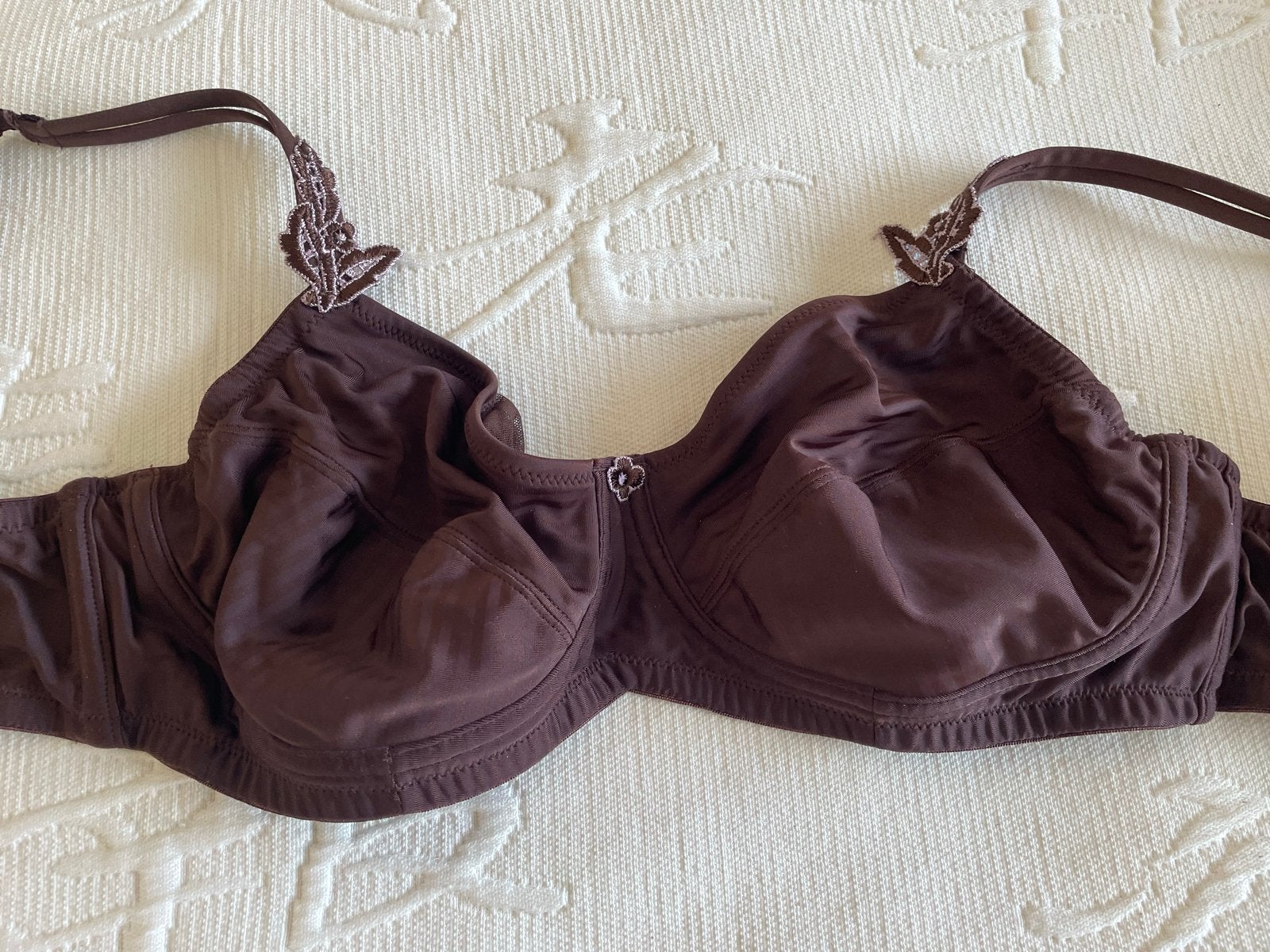 Mooie bruine Prothese BH met kanten details 80B, Ophalen of Verzenden, Bruin, BH