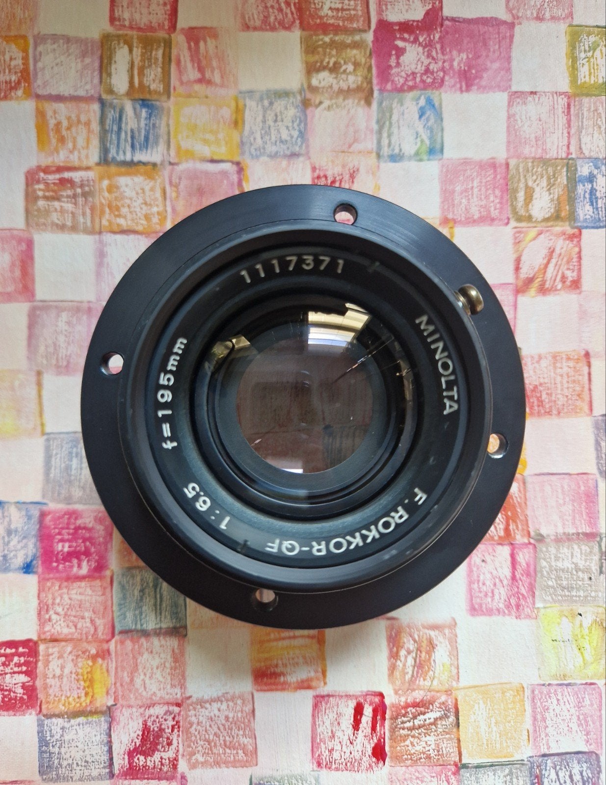 Minolta F. Rokkor-QF 195mm f/5.5.( large format), Gebruikt, Overige typen, Ophalen of Verzenden, Overige vattingen