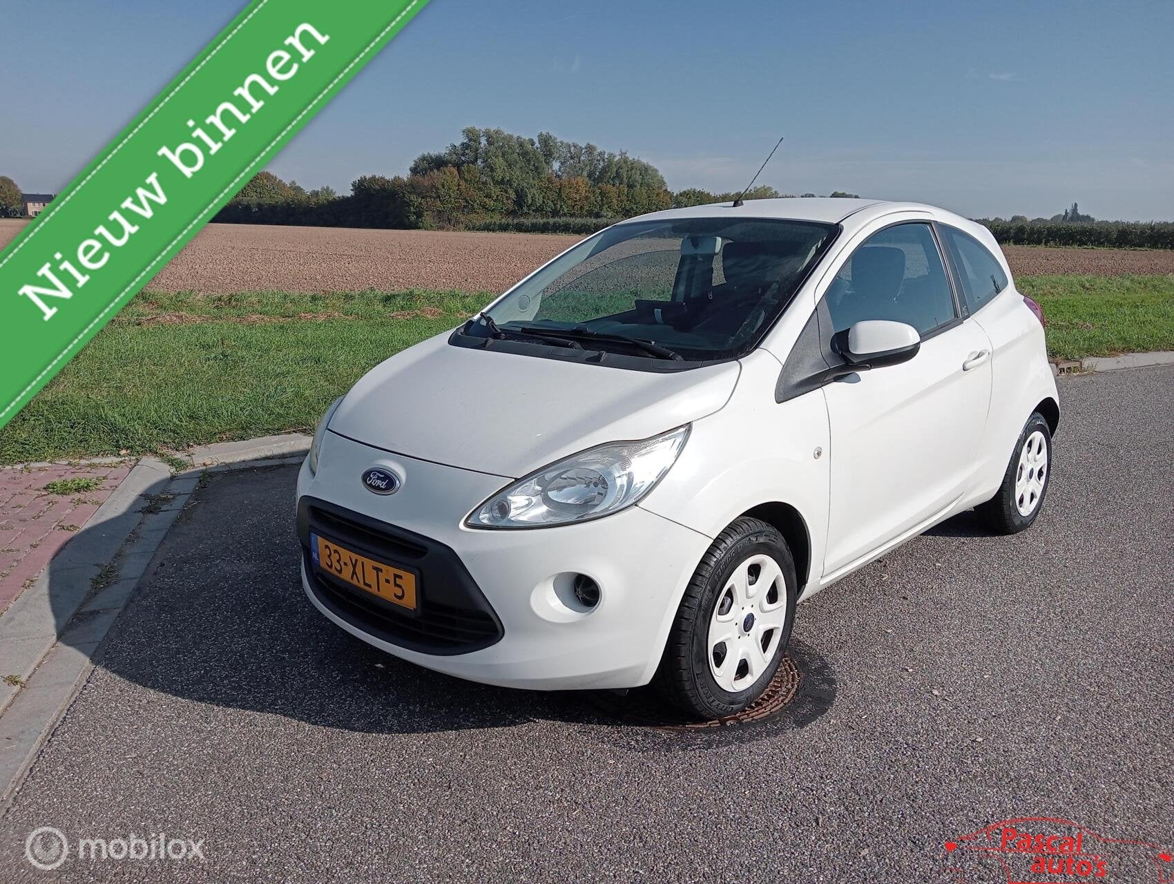 Ford Ka 1.2 NAP Airco NW APK, Voorwielaandrijving, Euro 5, Stof, Gebruikt