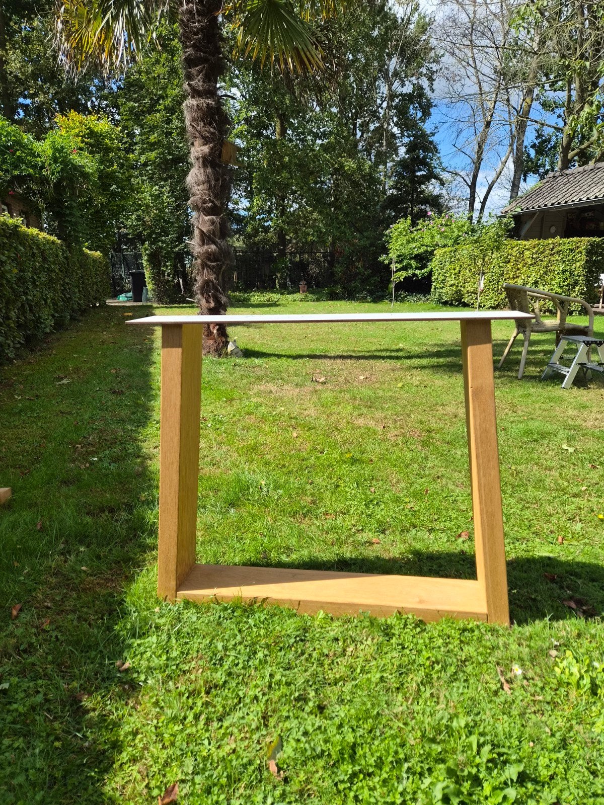 Massief eiken tafelpoten, Huis en Inrichting, Ophalen, Rechthoekig, 50 tot 100 cm, 50 tot 100 cm