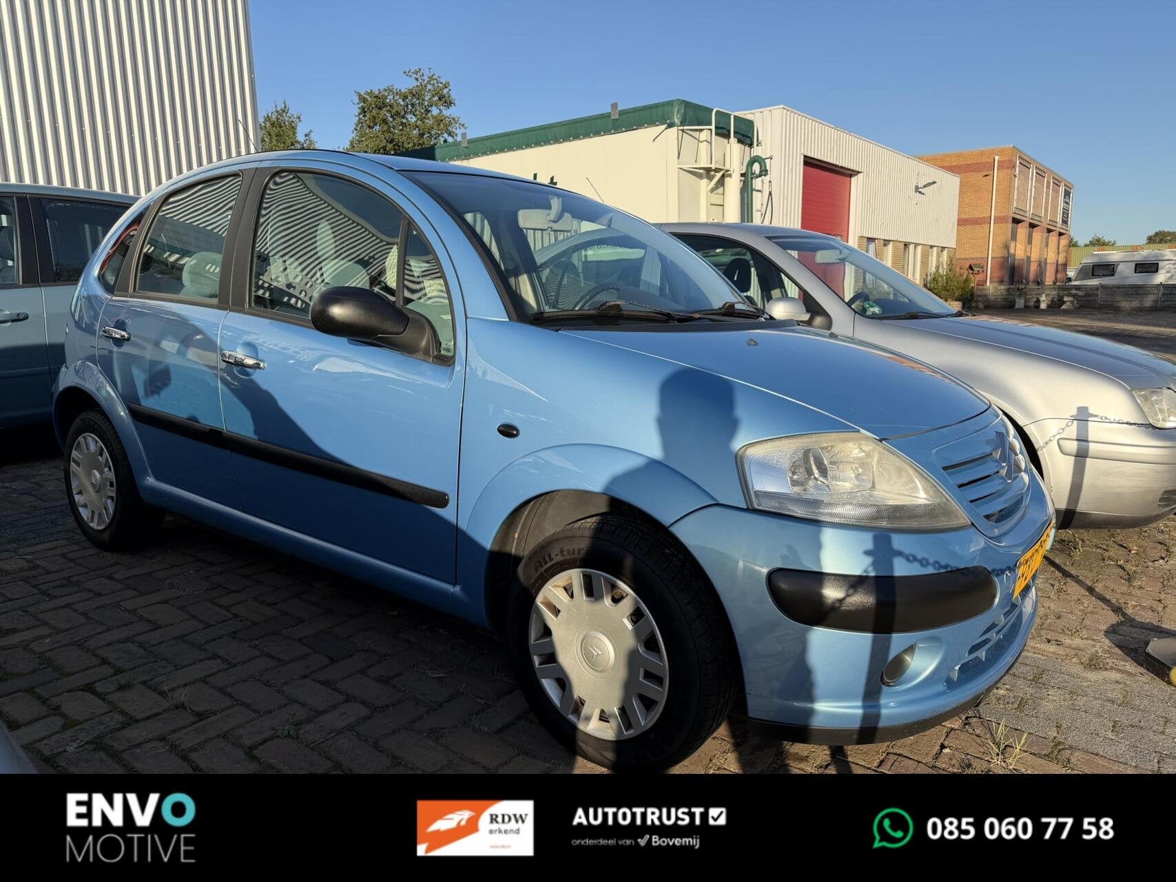 Citroen C3 1.4i Ligne Ambiance, lange Apk! en Distr. verv !, Auto's, Blauw, Origineel Nederlands, Bedrijf, Handgeschakeld