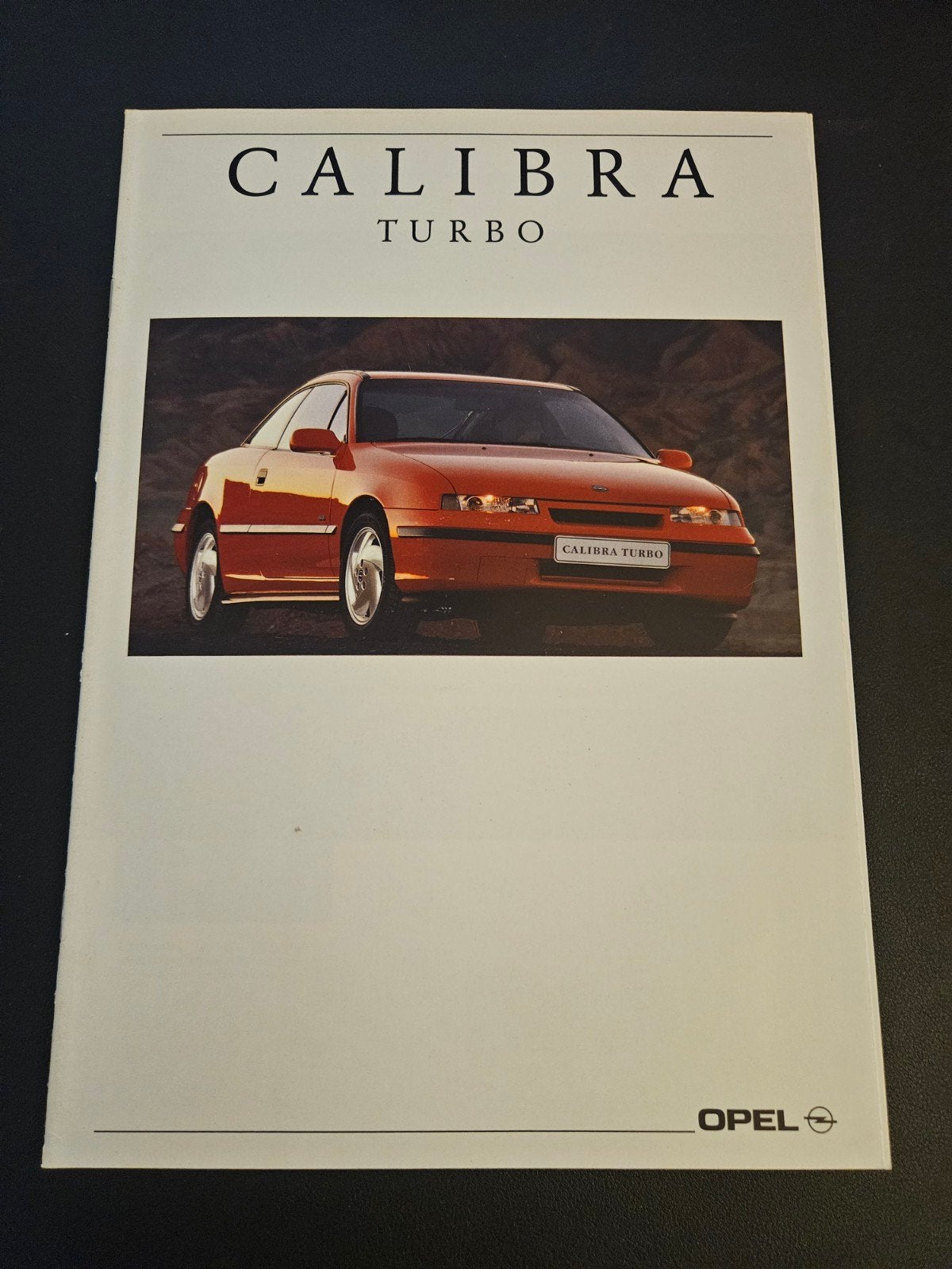 Brochure Opel Calibra Turbo 1992, Ophalen of Verzenden, Zo goed als nieuw, Opel