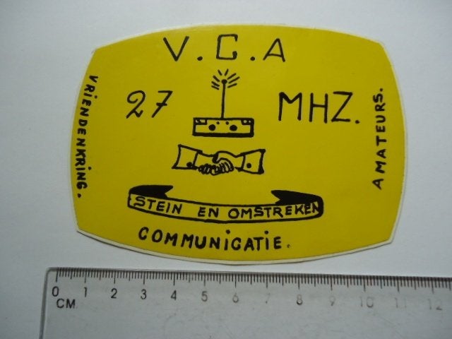 sticker oud 27MC Bakkie Stein limburg 27 mc retro vga mhz, Verzenden, Zo goed als nieuw, Bedrijf of Vereniging