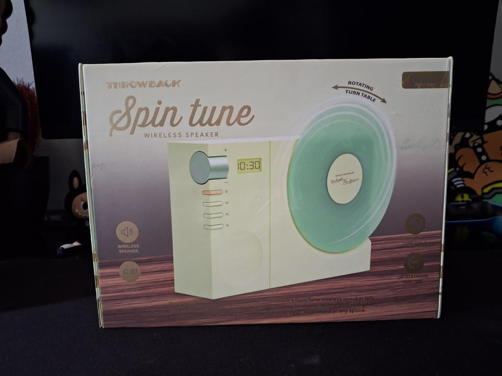 Throwback Spin Tune Draadloze Speaker - Nieuw in doos, Overige merken, Verzenden, Overige typen, Nieuw