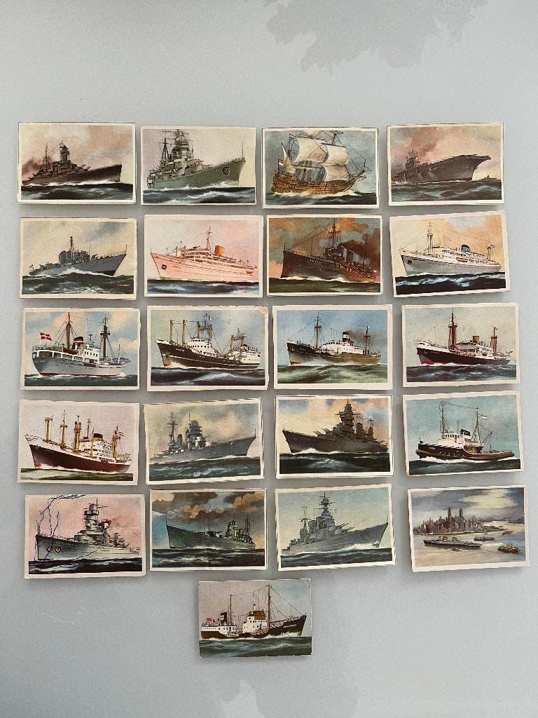 Albumplaatjes schepen 21 stuks, Ophalen of Verzenden, Overige typen
