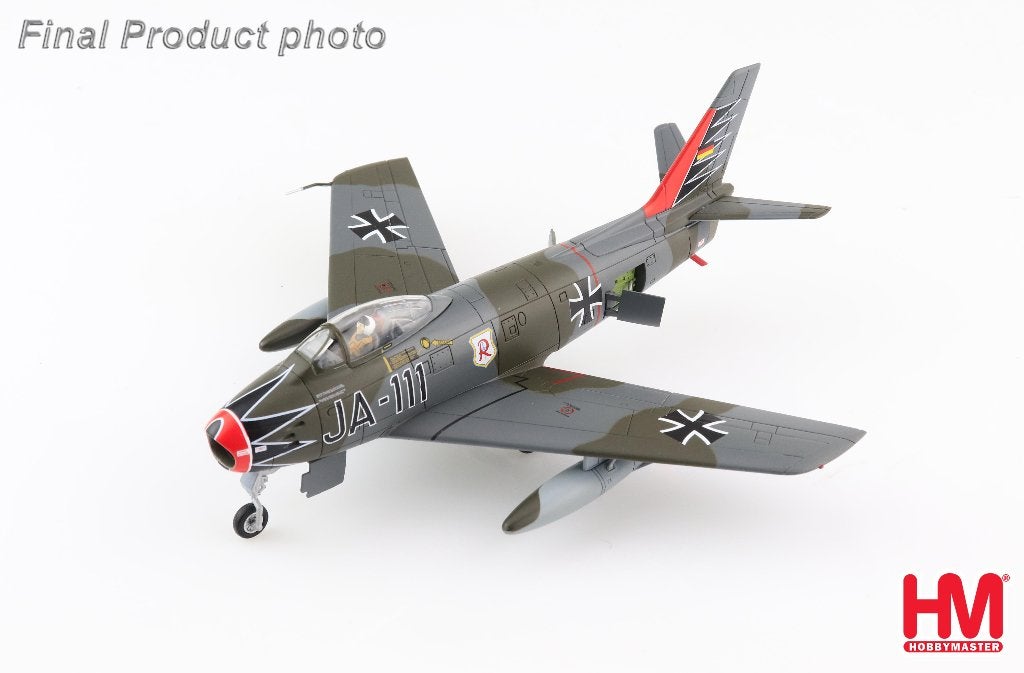 F-86F Sabre JG 71 Richthofen Luftwaffe Hobby Master HA4320, Verzamelen, Verzenden, Nieuw, Military-Models VJ Mendelssohnstraße 29 info@military-models-vj.de