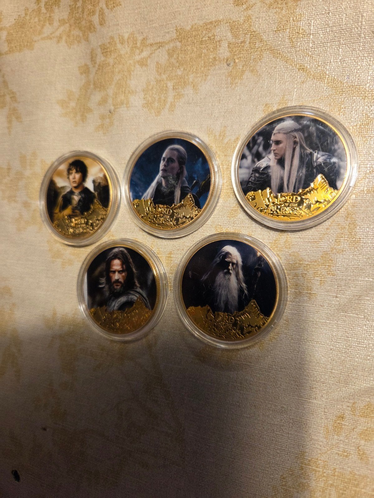 Lord of the Rings Munten Set - Frodo, Gandalf, Aragorn, Lego, Ophalen of Verzenden