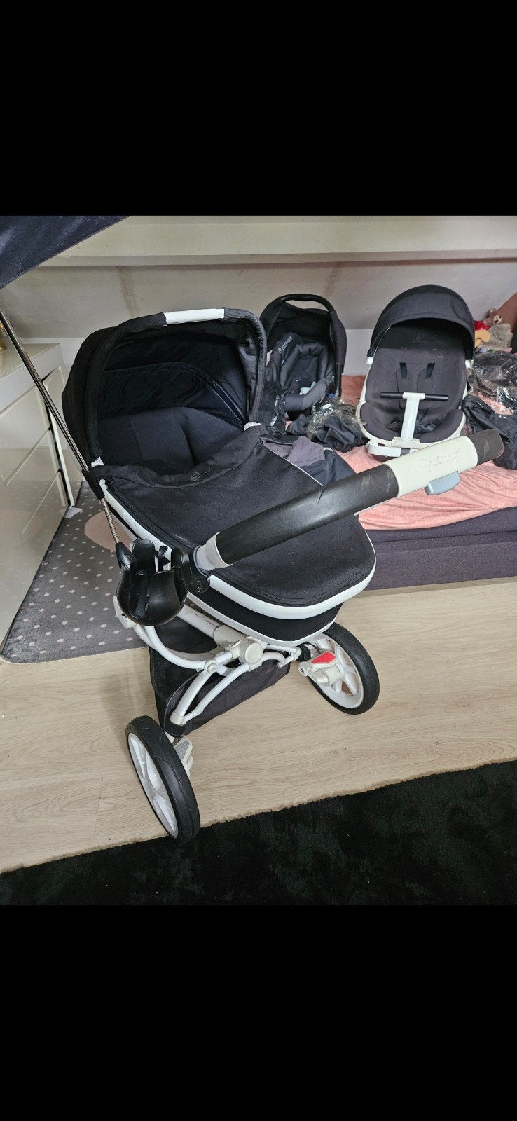Quinny Moodd 3 Combi Black Irony Kinderwagen, Kinderen en Baby's, Kinderwagens en Combinaties, Ophalen of Verzenden, Gebruikt