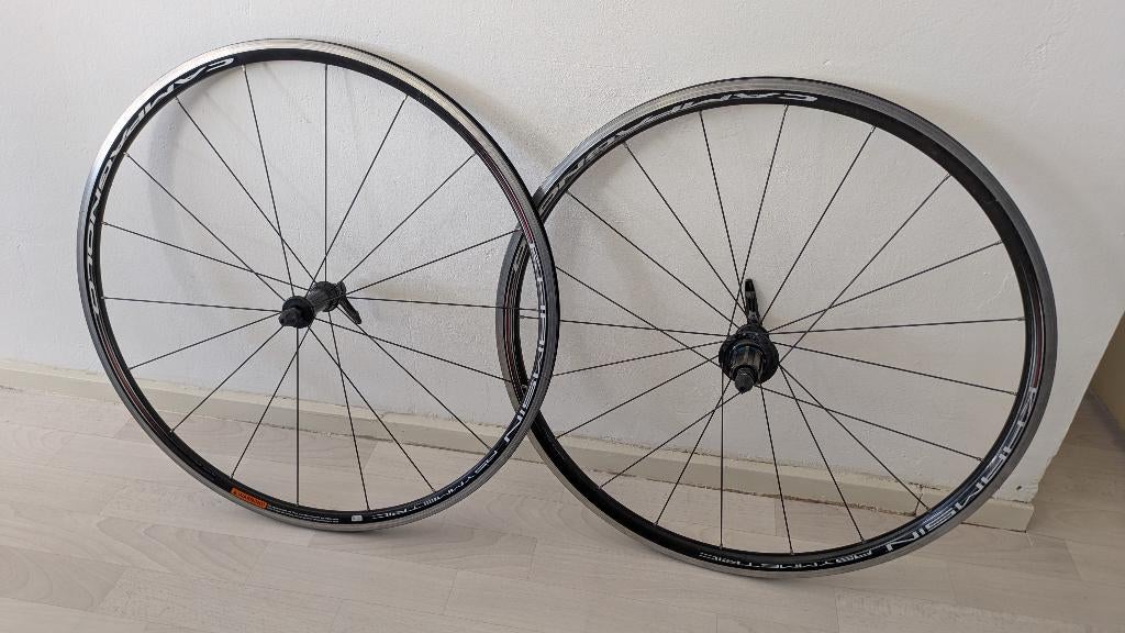 Set Campagnolo racefiets wielen met cassette, Wiel, Gebruikt, Campagnolo, Ophalen of Verzenden