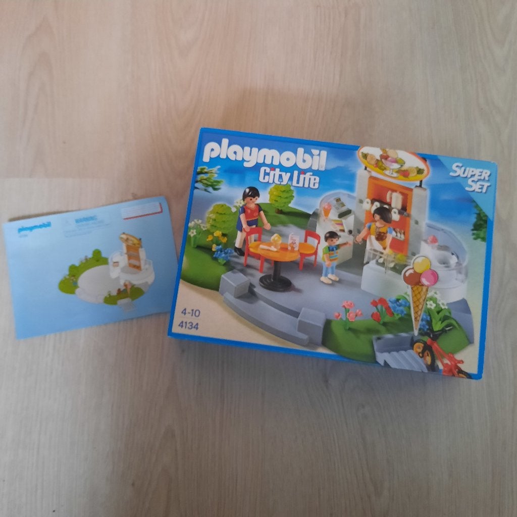 Playmobil ijssalon, Ophalen, Zo goed als nieuw, Complete set