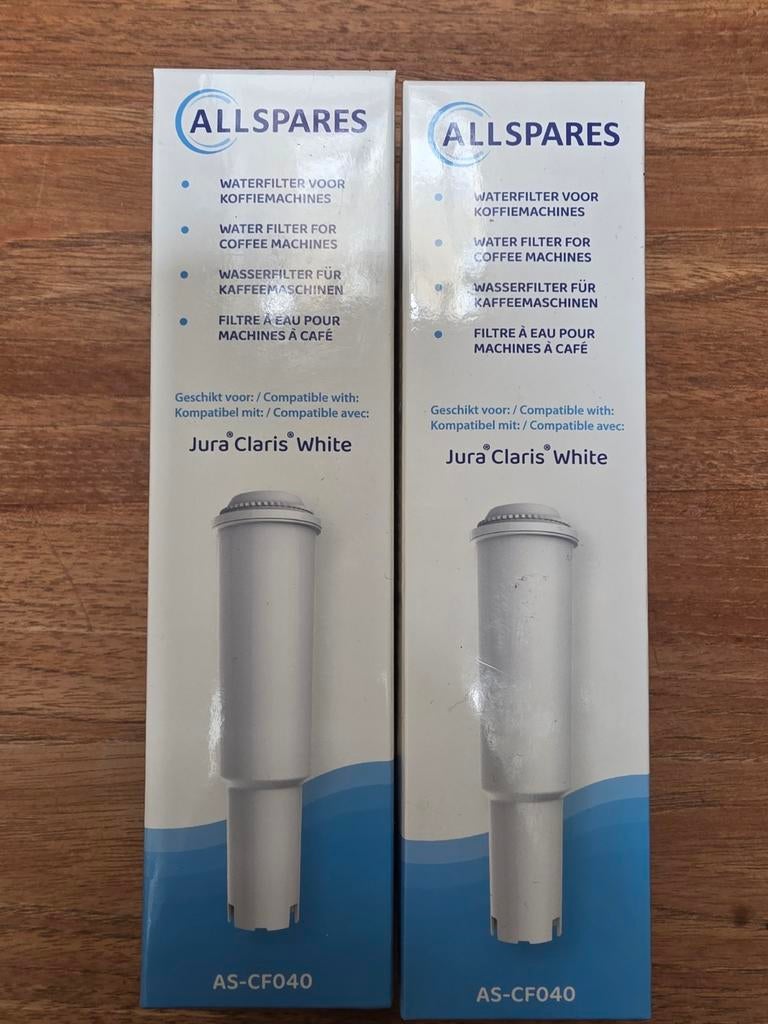 2 Jura Claris White waterfilters voor koffiemachines, Ophalen of Verzenden