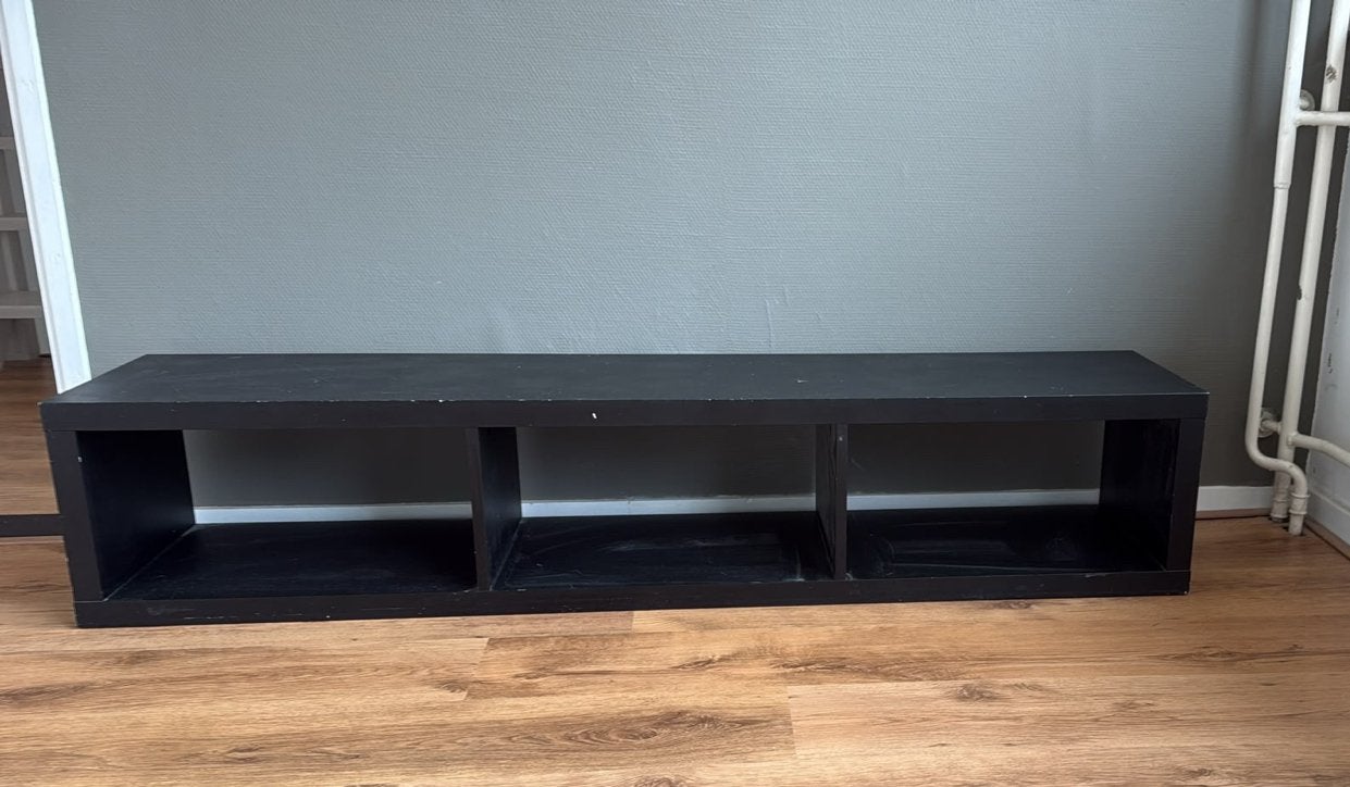 IKEA Vakkenkast Zwart 160x35x32 cm, Ophalen, Gebruikt