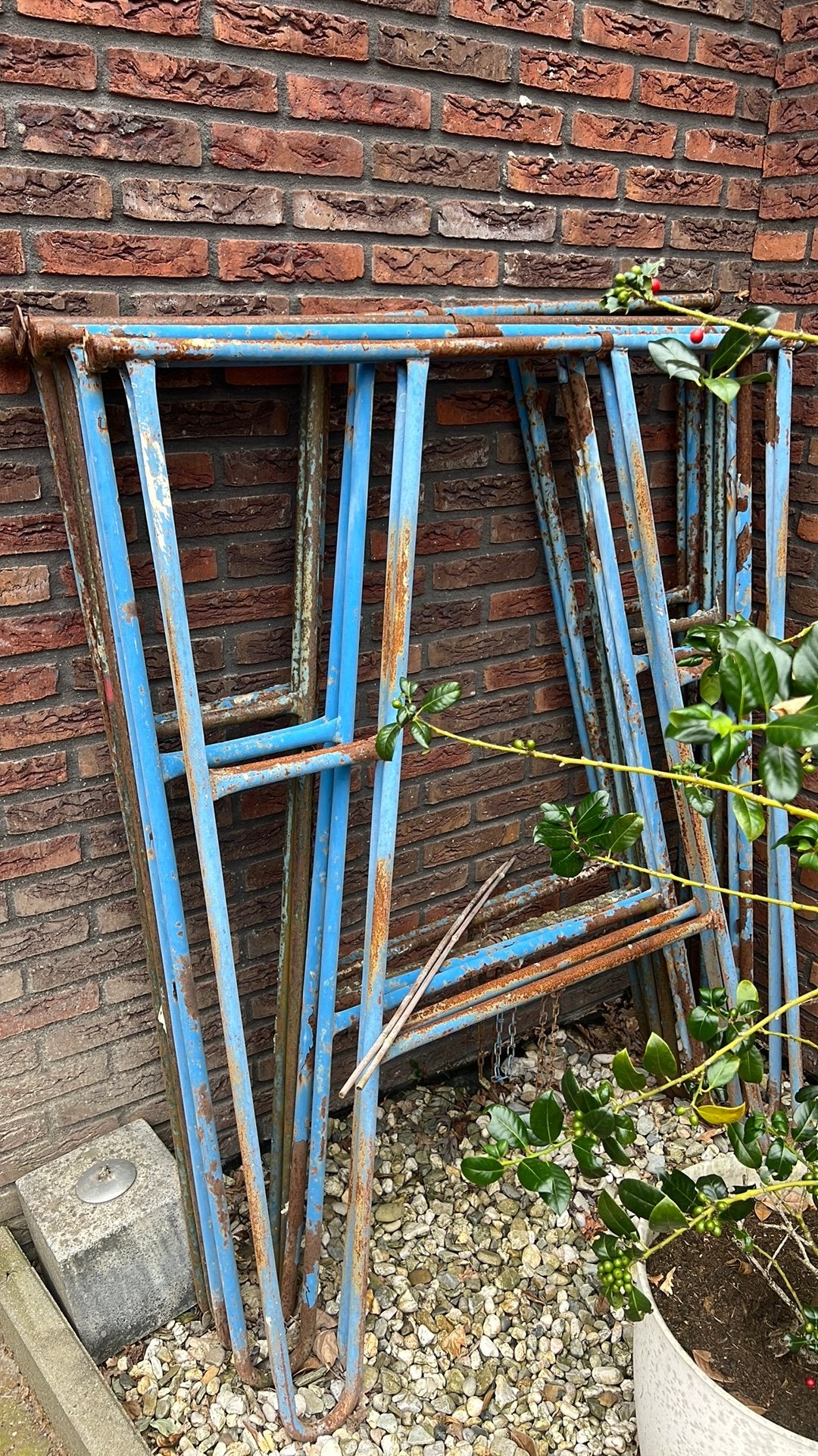4 schragen, Ophalen of Verzenden, Zo goed als nieuw