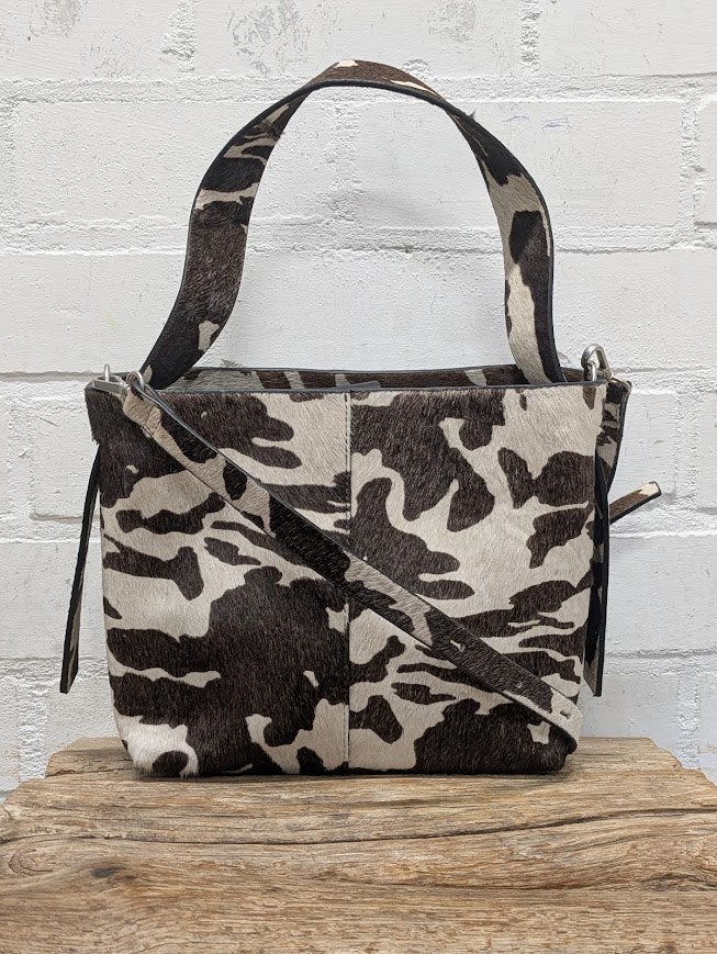 Becksondergaard - Leren crossbody tas cow print - Nieuw, Sieraden, Tassen en Uiterlijk, Tassen | Damestassen, Nieuw, Schoudertasje