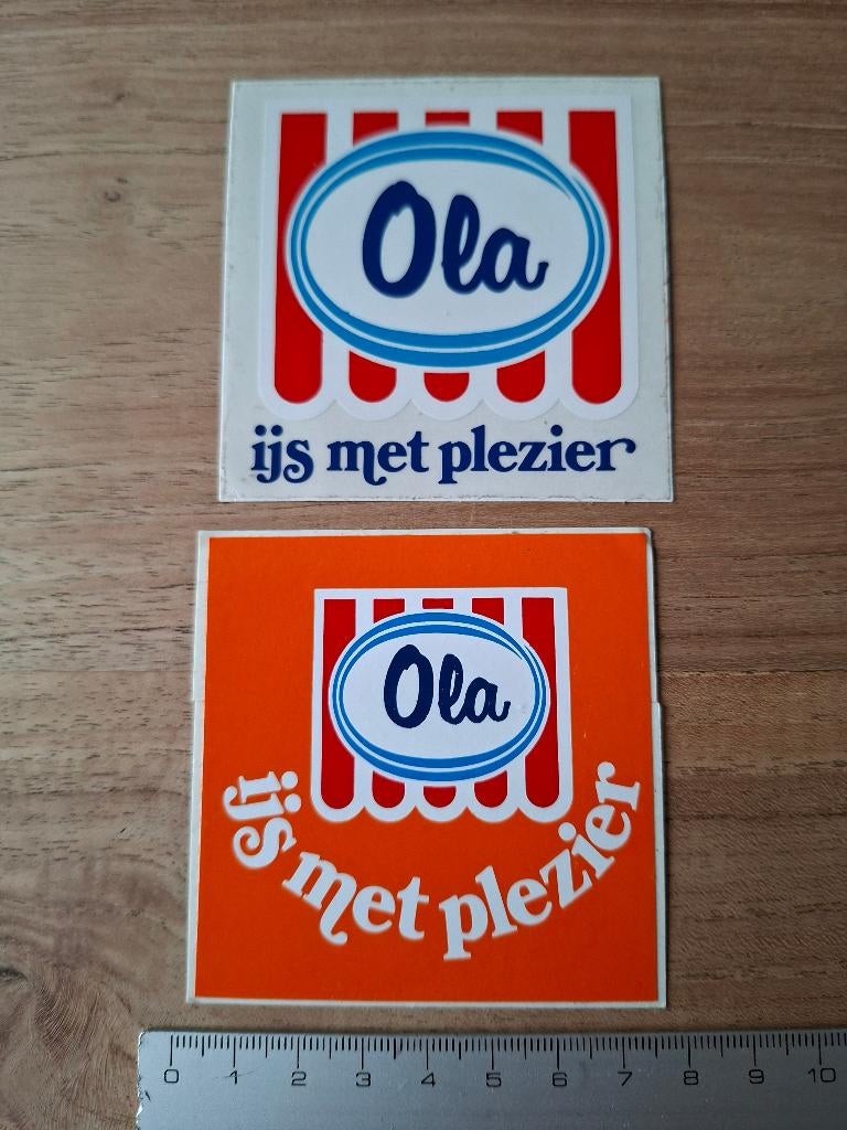 Stickers Ola ijs, Ophalen of Verzenden, Zo goed als nieuw, Merk