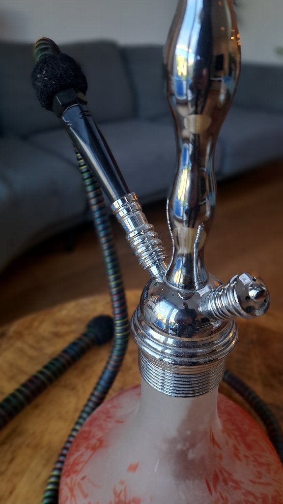 Shisha King | Shisha Red Grass + bijbehoren, Ophalen, Zo goed als nieuw, (Water)pijp