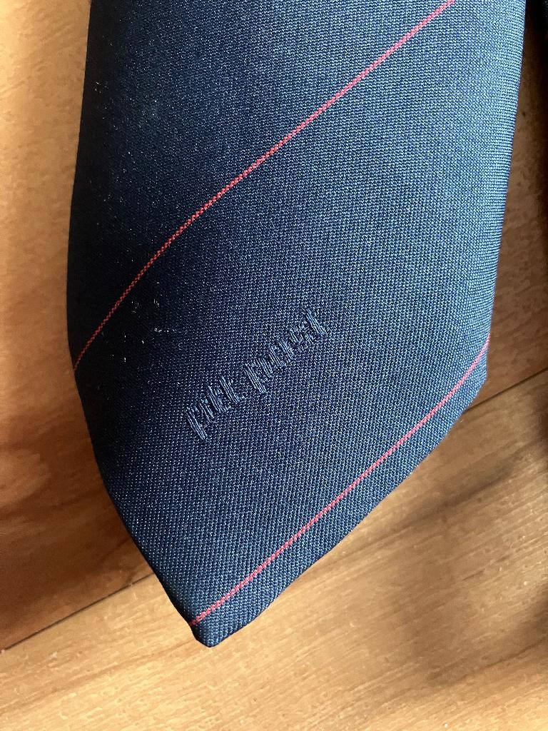 PTT Post stropdas, Ophalen of Verzenden, Zo goed als nieuw, Blauw, Met patroon