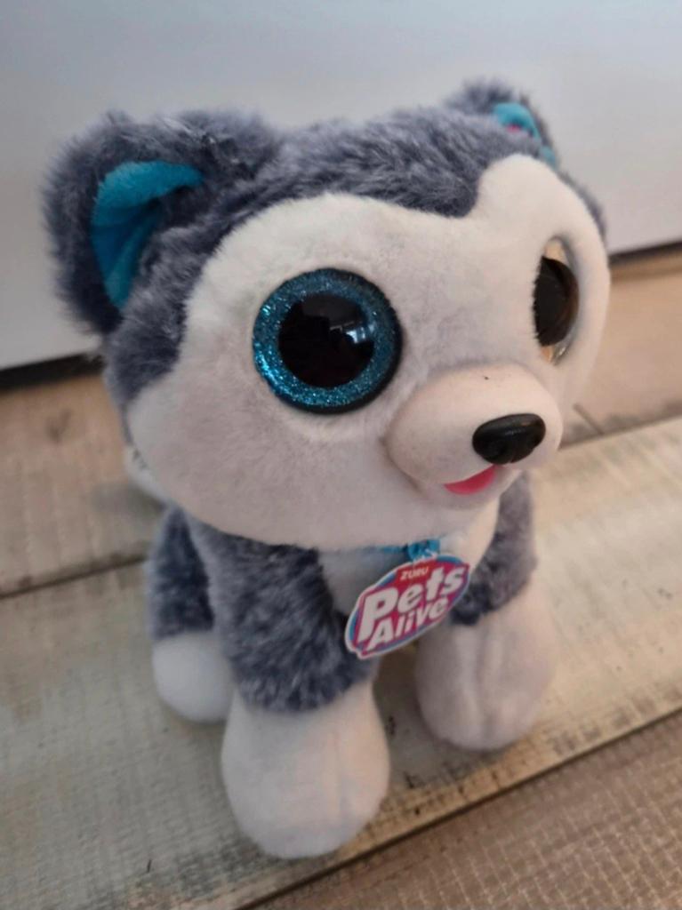Pets Alive Pooping Puppies Husky met geluid, Overige merken, Met geluid, Grijs, Zo goed als nieuw