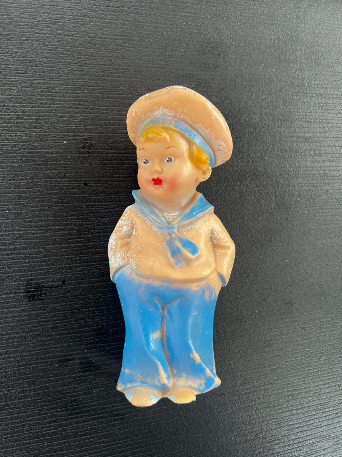 Brocante rubbertoys popje matroos celluloid, Ophalen of Verzenden