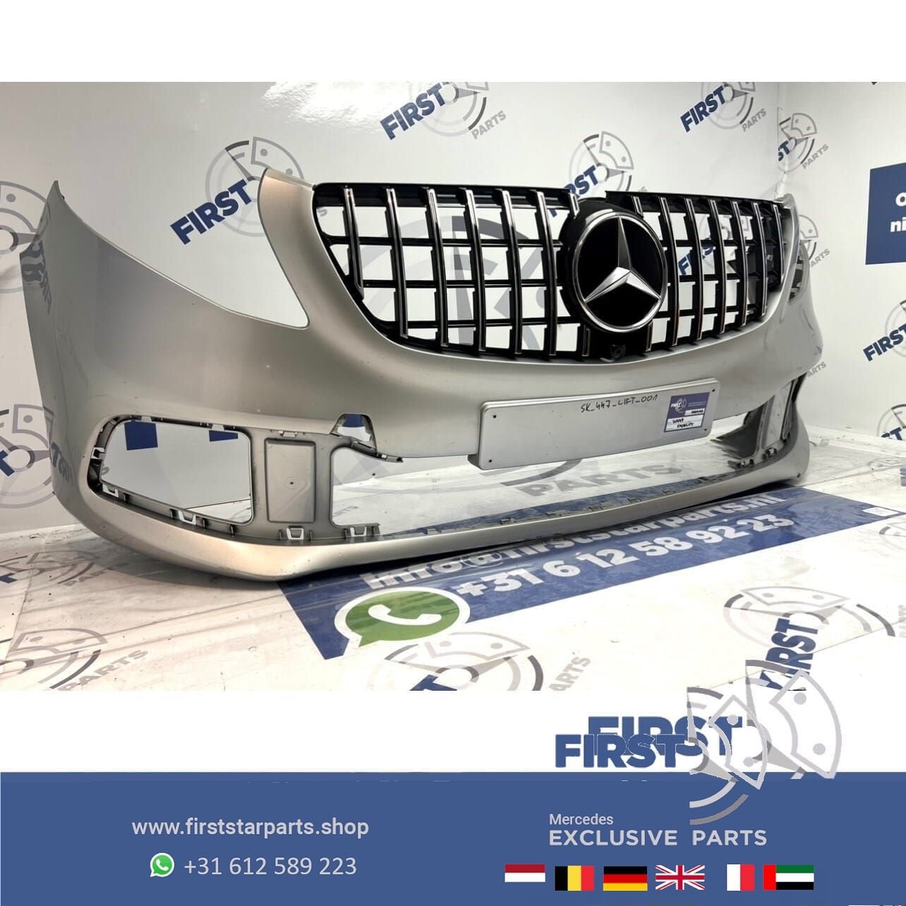 W447 BUMPER A4478856000 V KLASSE FACELIFT VOORBUMPER + GT GR, Auto-onderdelen, Carrosserie en Plaatwerk, Gebruikt, -, Voor, Ophalen of Verzenden