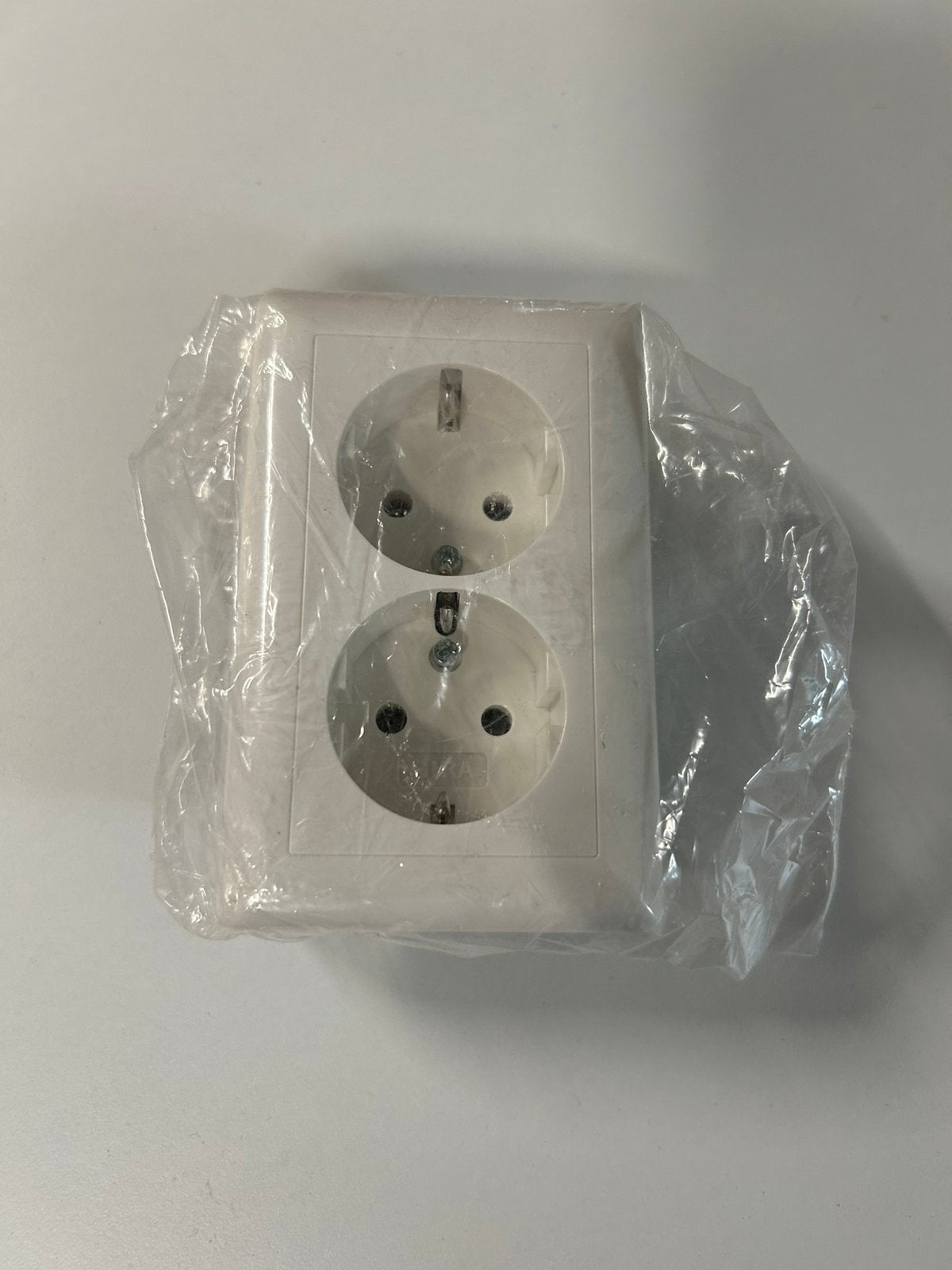 Gira system 55 dubbele wandcontactdoos inbouw zuiverwit, Ophalen of Verzenden, Nieuw, Gira, Stopcontact