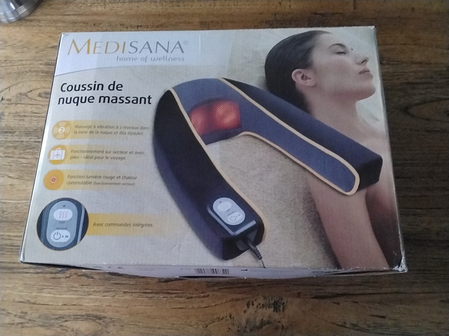 Medisana Nek Massagekussen - Ontspanning voor Nek, Schouders, Ophalen of Verzenden, Zo goed als nieuw, Massagestoel of Kussen