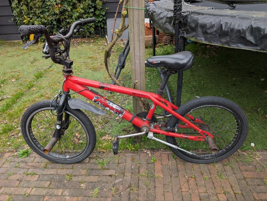 Stuntfiets stepjes voor en achterwiel, Ophalen, Staal, 24 inch of meer