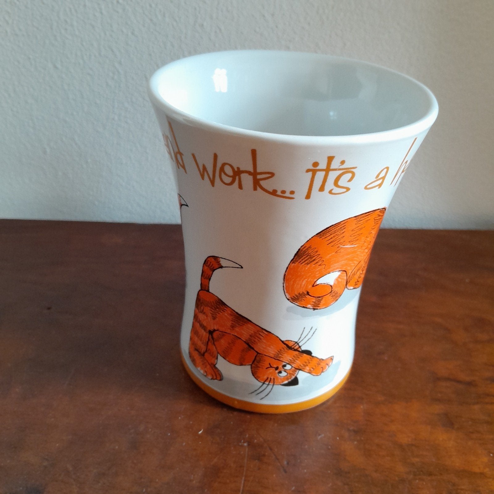 Mok  met afbeeldingen kat, Ophalen of Verzenden, Zo goed als nieuw, Overige stijlen, Kop(pen) en/of Schotel(s)
