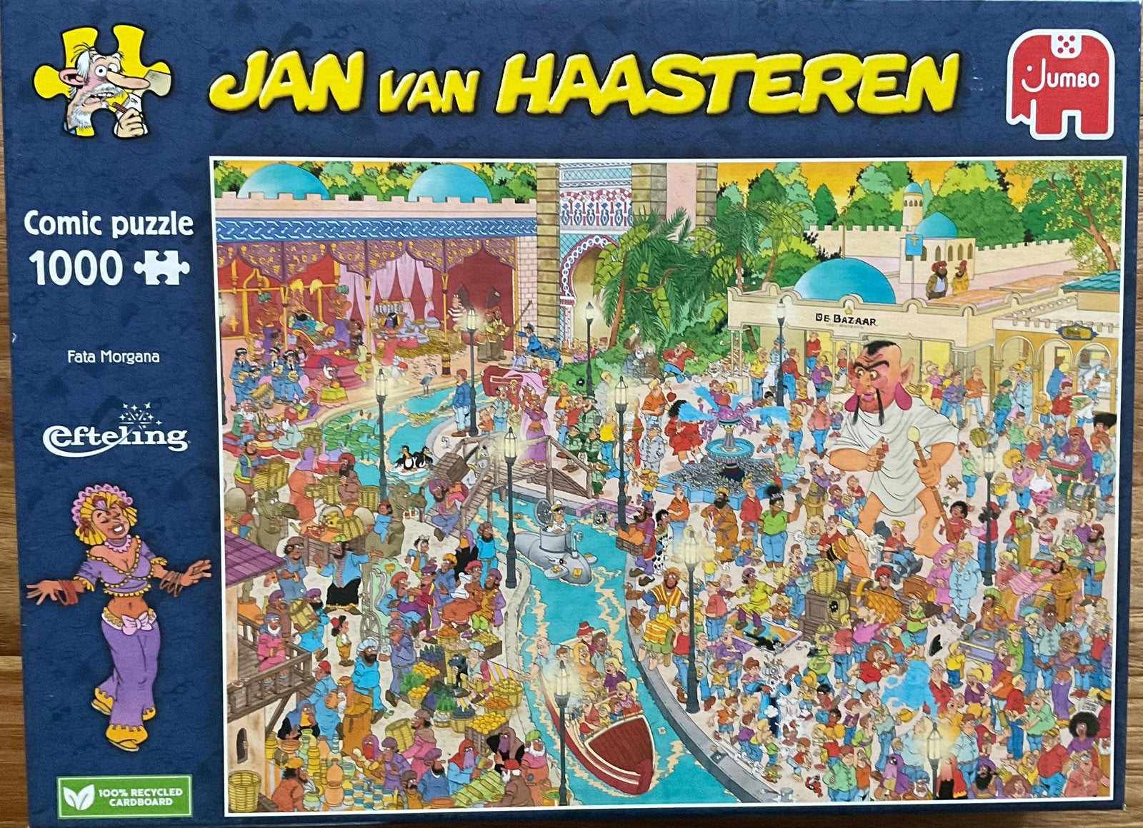 Jan van Haasteren - Fata Morgana Efteling 1000 stukjes, Ophalen of Verzenden, 500 t/m 1500 stukjes, Zo goed als nieuw, Legpuzzel