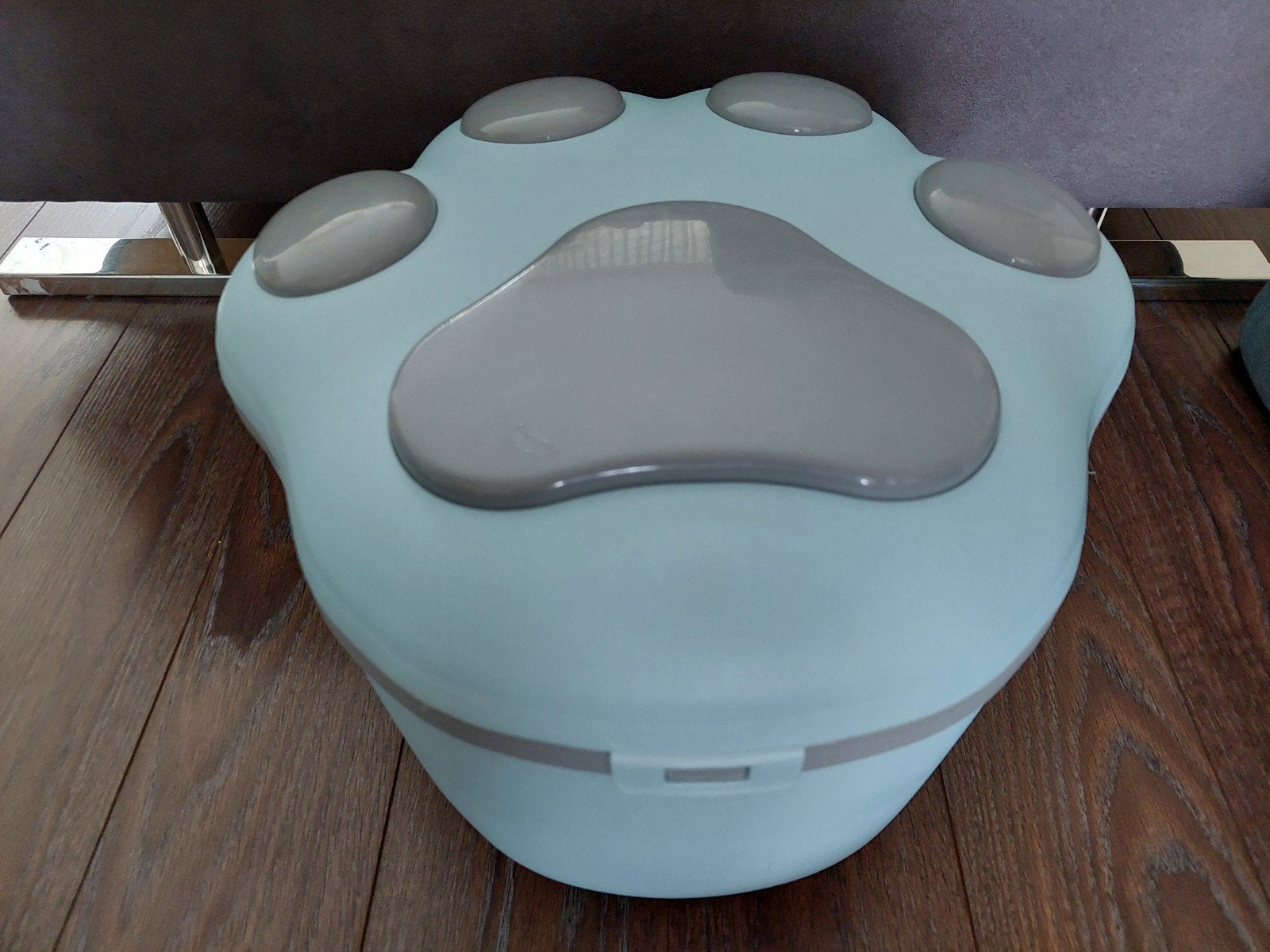 Katten of honden Poot blauw grijs bewaarbak bewaar bak doos, Ophalen of Verzenden, Zo goed als nieuw