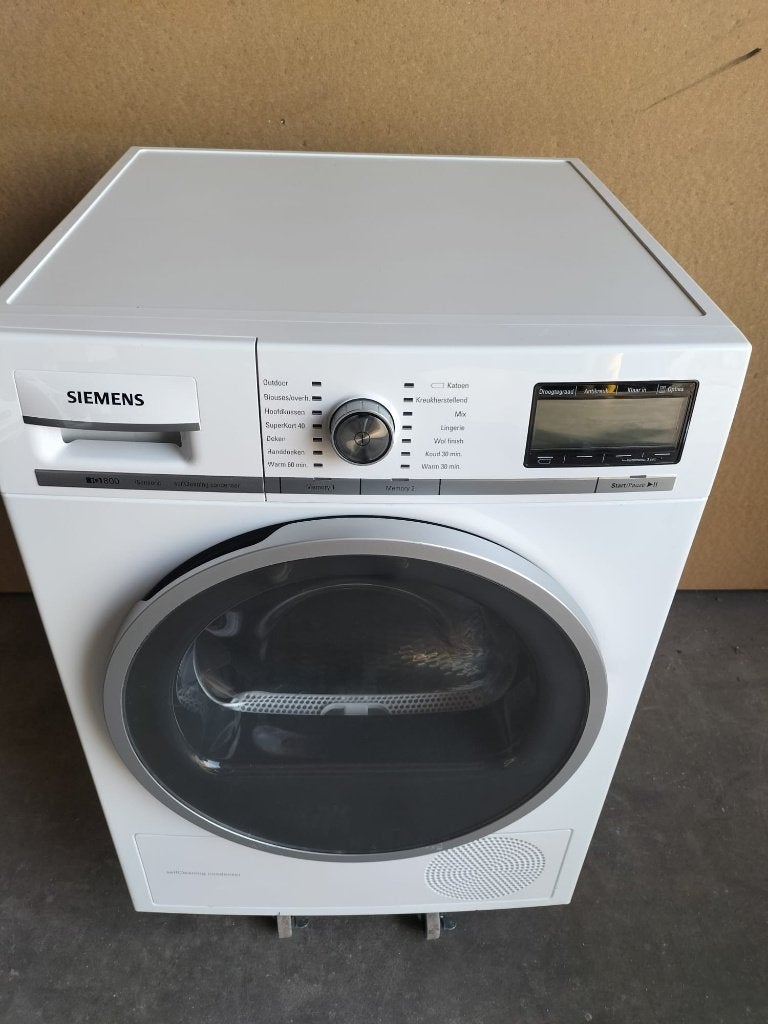 Siemens iq 800 warmtepomp droger gewoon als nieuw, Ophalen, 8 tot 10 kg, Zo goed als nieuw, Voorlader