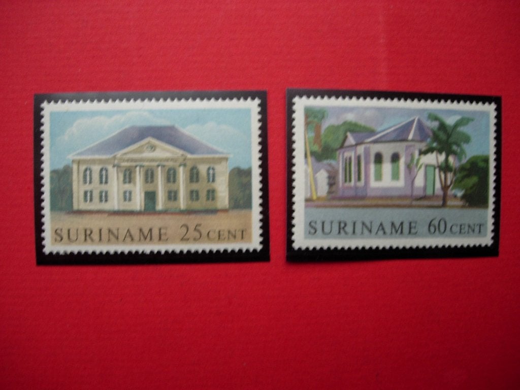 Suriname Historische gebouwen 1961, Verzenden, Postfris