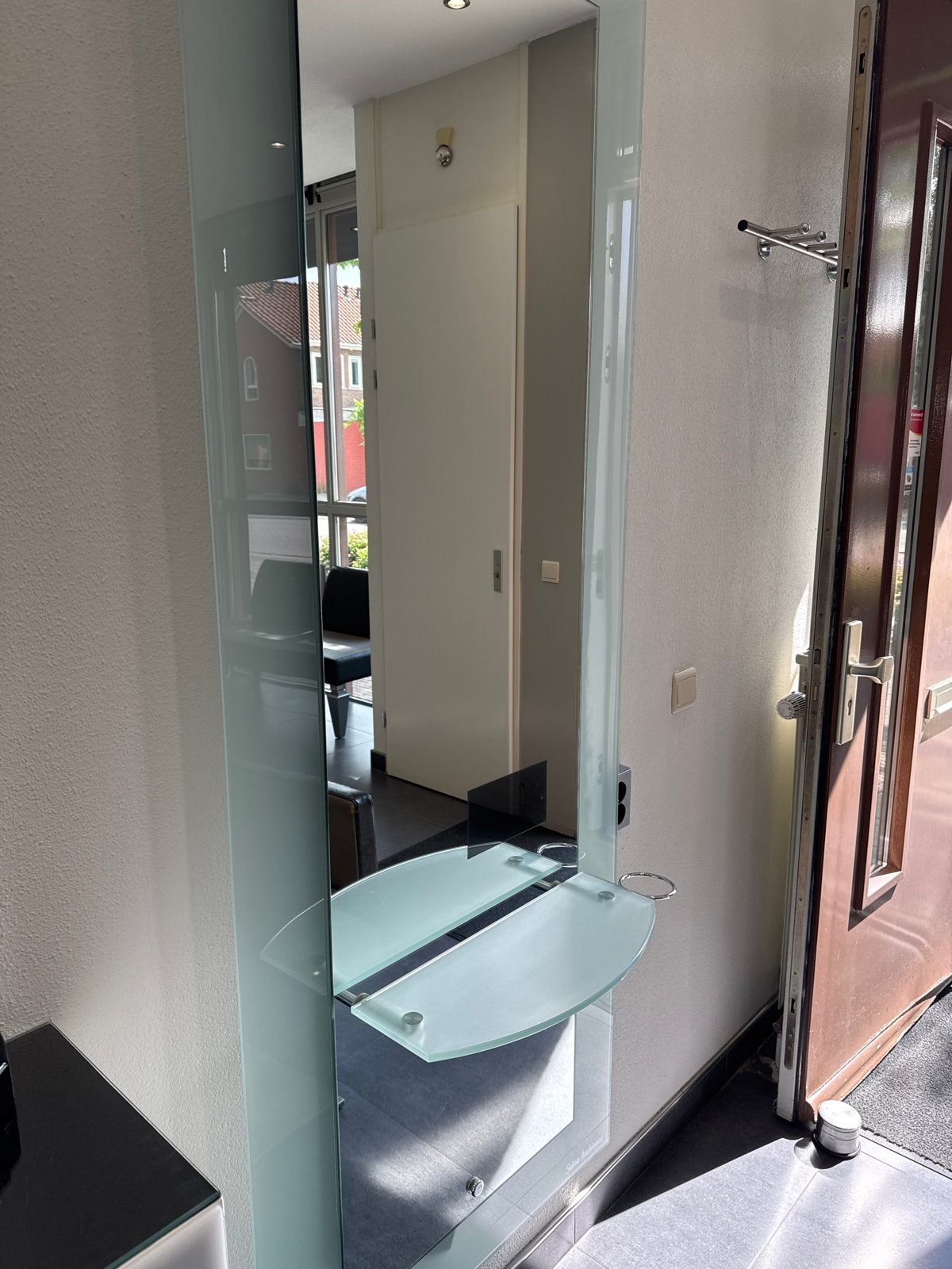 Glazen balie/receptie met verlichting, Ophalen, Gebruikt