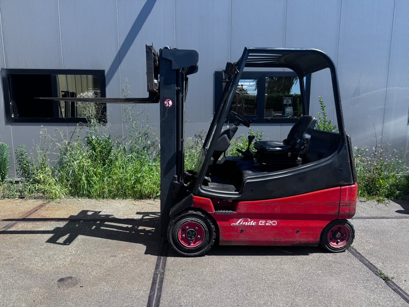 Linde E20 elektrische heftruck triplo 440 cm 4e functie, Ophalen, Linde, Heftruck, Elektrisch