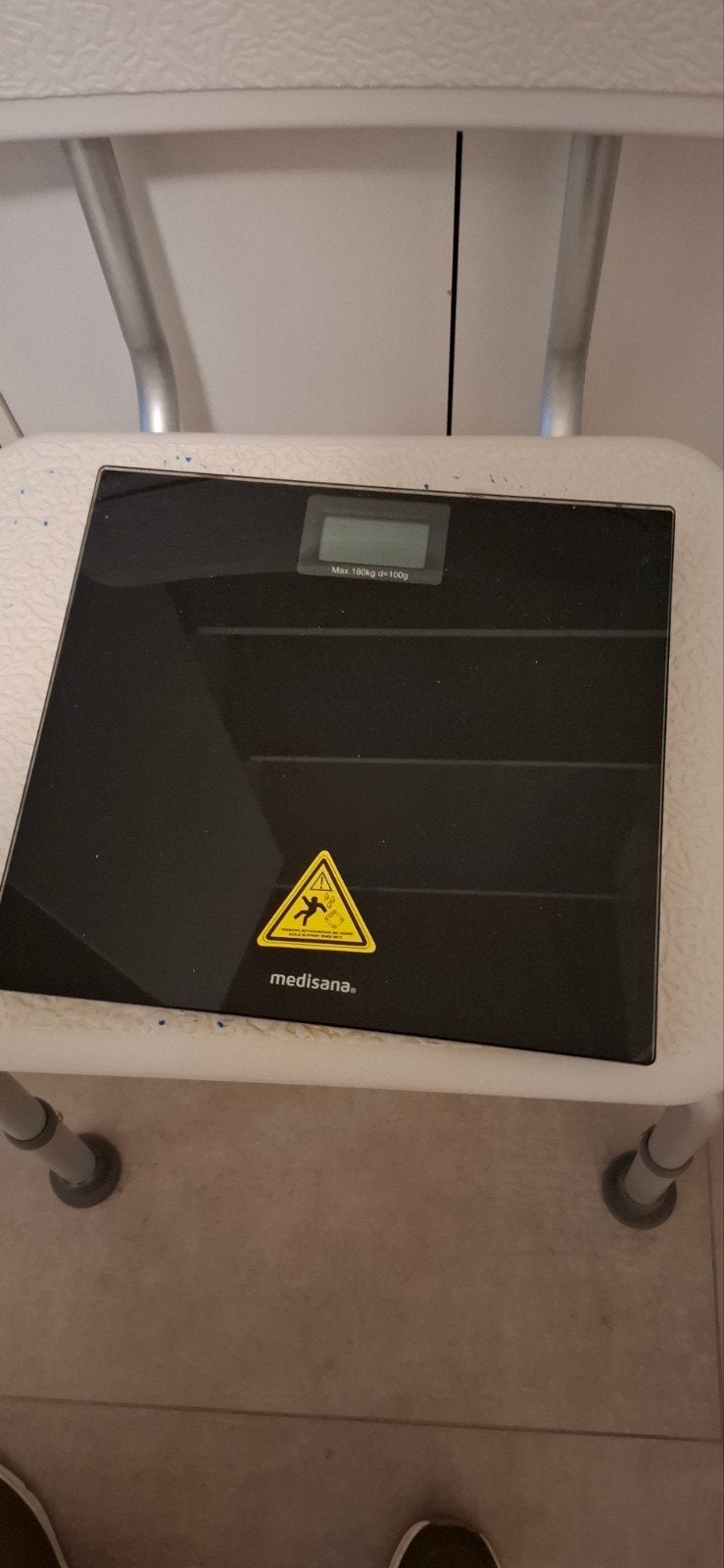 Medisana Personenweegschaal Zwart - Max 180kg, 1 tot 500 gram, 100 kg of meer, Ophalen of Verzenden, Zo goed als nieuw