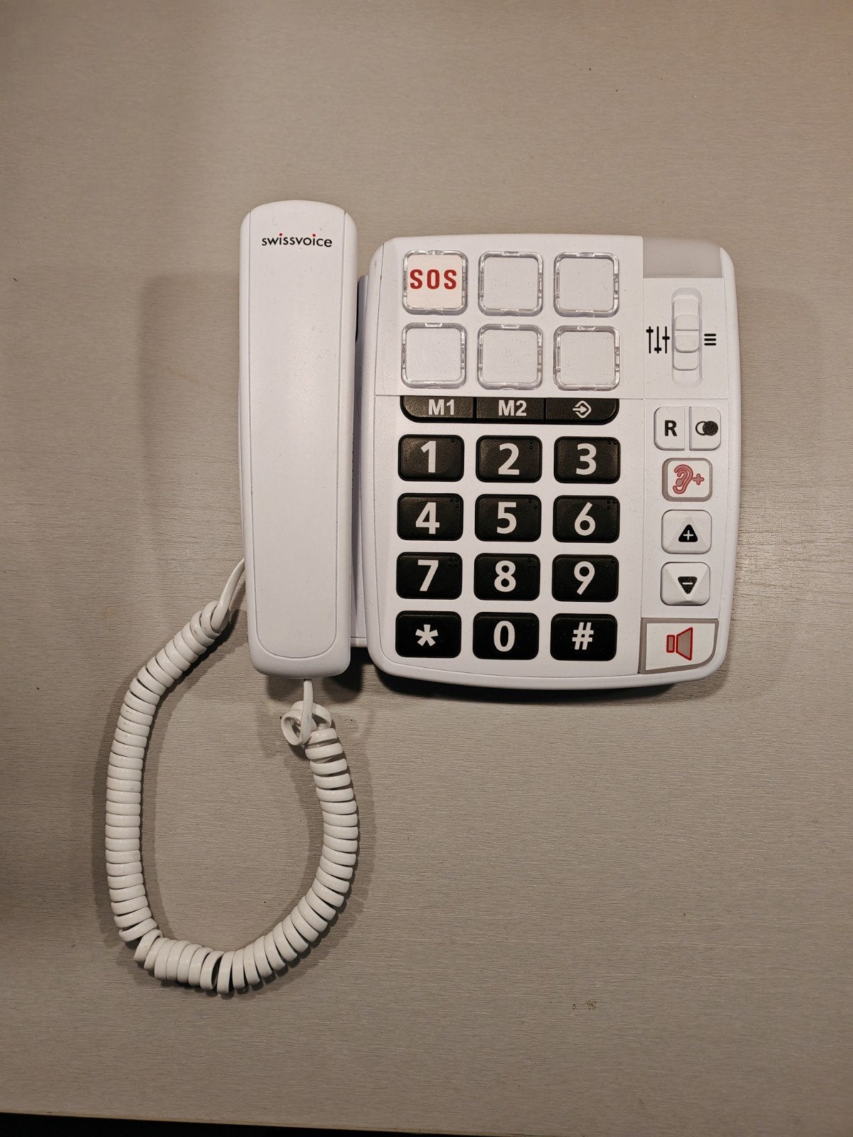 Seniorentelefoon met Grote cijfers, fototoetsen en SOS knop, Ophalen of Verzenden