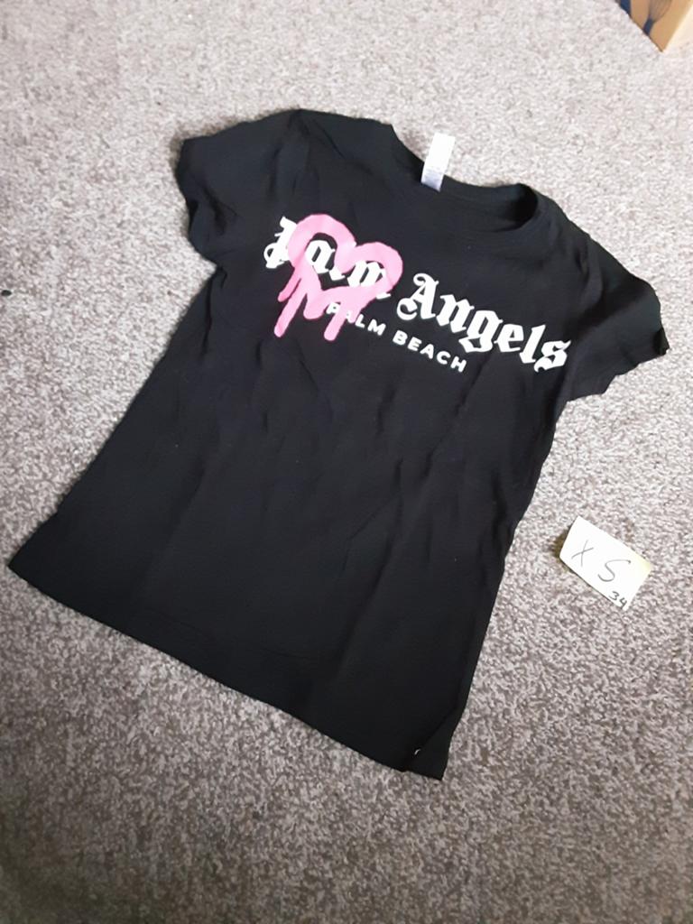 Shirts palm angels XS   (34, Kleding | Dames, Wit, Ophalen of Verzenden, Zo goed als nieuw, Korte mouw